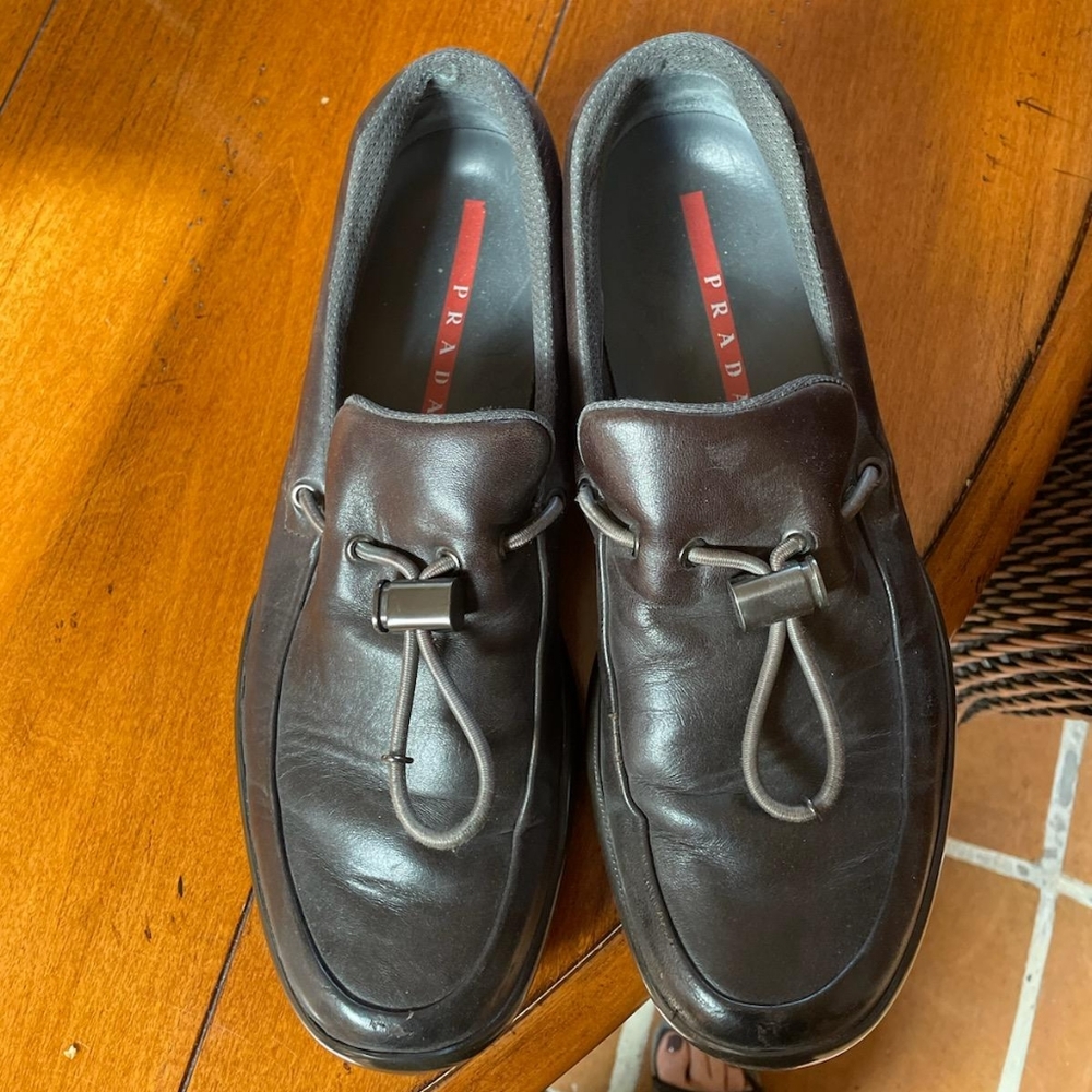 Mens Brown Prada Loafers